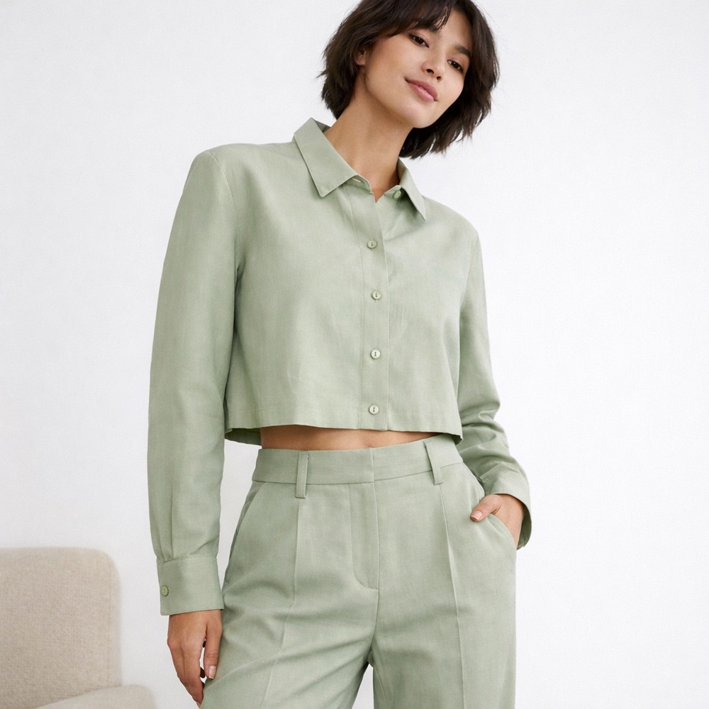 Wilfred Proposal linen Blend jacket & pants matching set Sz XS/ 6